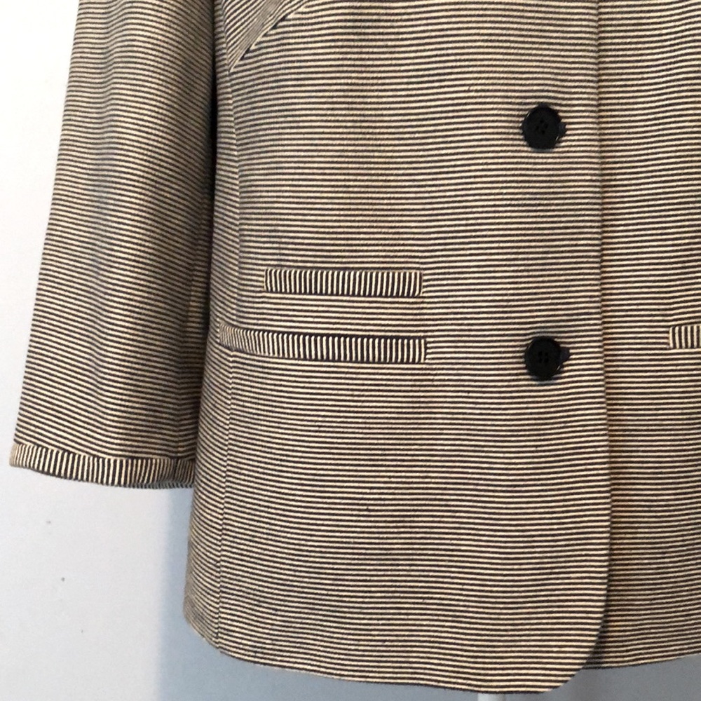 Talbots Navy Pinstripe Jacket Blazer - Picture 3 of 13
